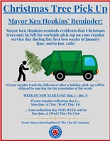 Christmas Tree Pick Up Available During First Two Weeks of January